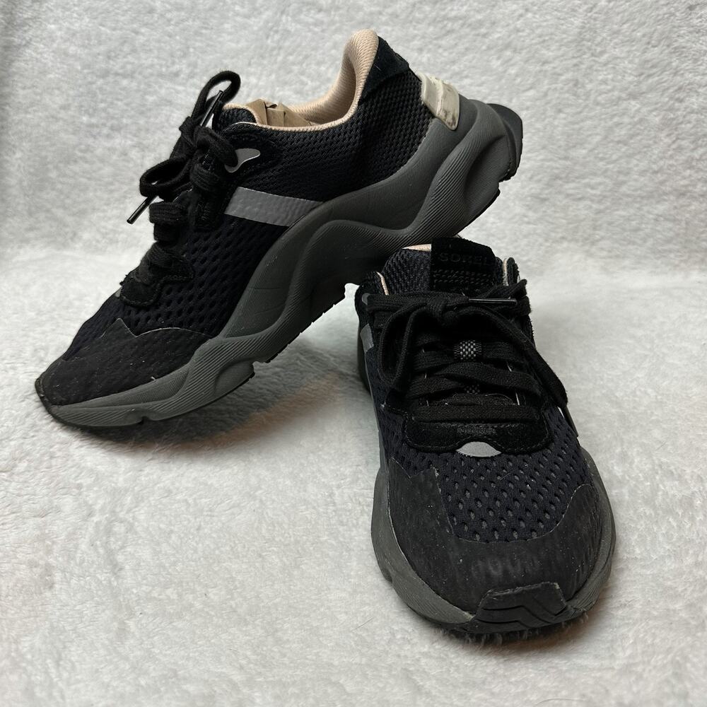 Sorel Kinetic Impact Running Walking Comfort Shoes Women’s Size 8 Black Sneakers